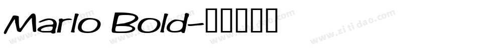 Marlo Bold字体转换